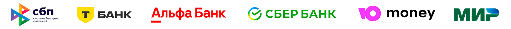 Платежи защищены: Visa, MasterCard, МИР, ЮMoney